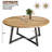 59.1" Solid Wood Round Dining Table For 4-8 Persons