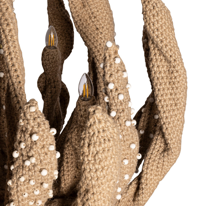 Crocheted Jute Chandelier - Mossel