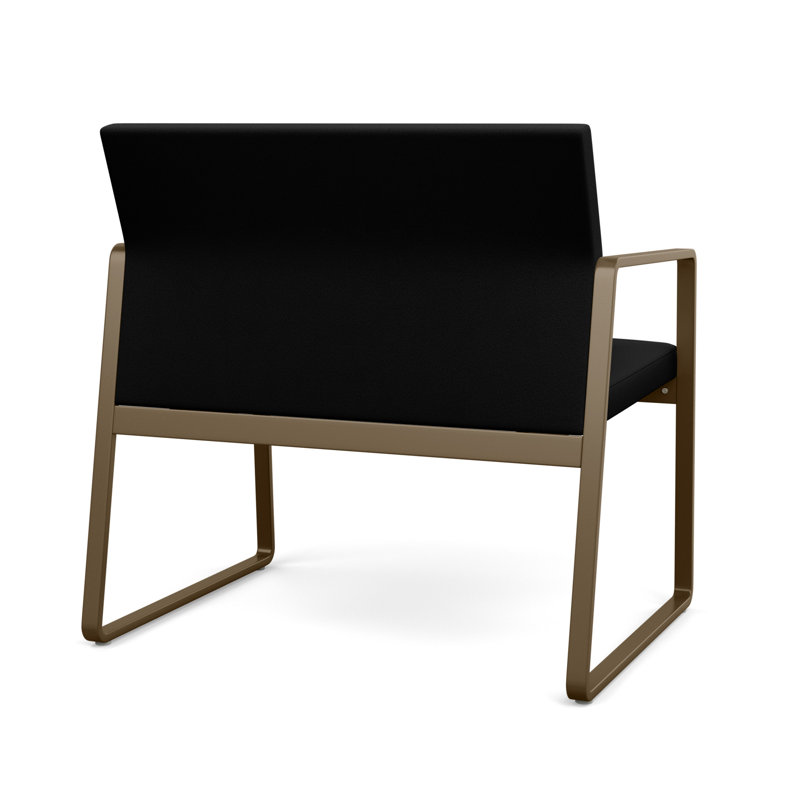 Fauteuil de bureau Gansett, Bronze, Portes ouvertes en tissu noir
