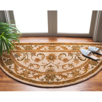 Dunbar Oriental Hand-Tufted Wool Gold Area Rug