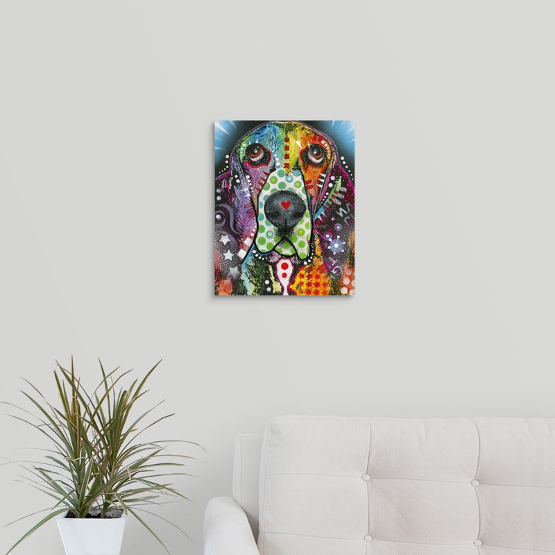 " Dog Art 31 " by Dean Russo, Canvas, 20" H x 16" W x 1.5" D