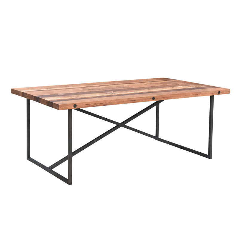 Skidmore Metal Base Dining Table, Black