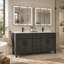 Design House Dawson l 60 po x P 21 po x H 34 po. Meuble-lavabo entièrement assemblé en fer Sherwin-Williams® avec quincaillerie noir mat (228453-IO-FA)-126080758-126283084