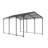 Metal Carport 10 ×15 FT Heavy Duty With Galvanized Steel Roof, Metal Garage Canopy With Galvanized Steel Roof & Frame, Car Tent Outdoor Storage Shed For Car, Boats And Truck, Gray