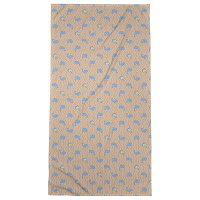 Serviette de bain katelyn elizabeth baleines