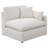 Jaequan 6-Piece Performance Fabric Modular Sectional with Ottoman and Reversible Back Cushions, Ivory-106885878
