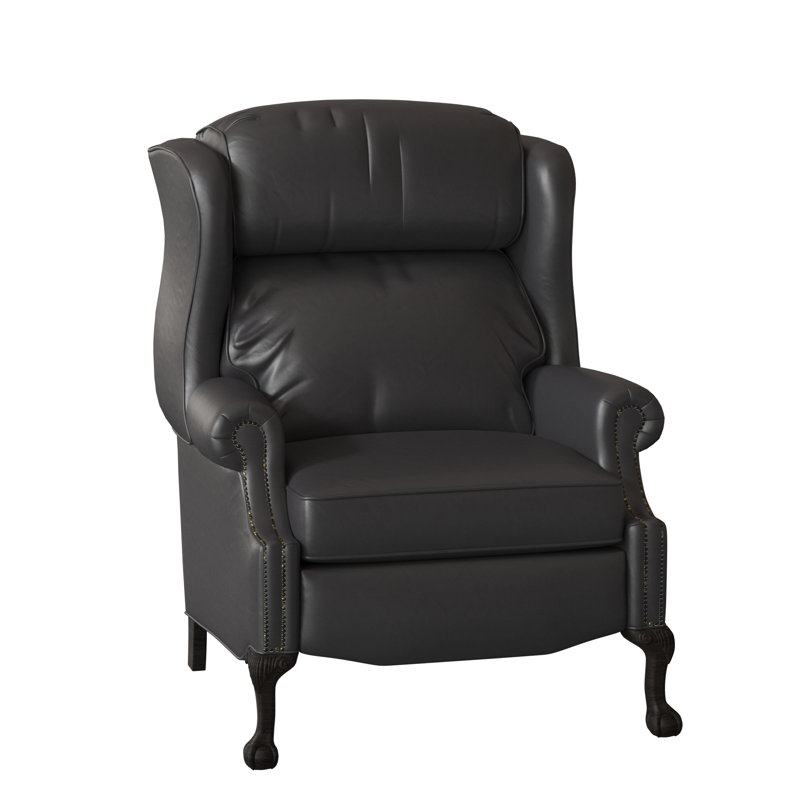 Fauteuil inclinable en cuir Maxwell, Cuir véritable Outsider Raven, Pavées, Manuel