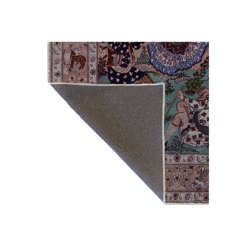 Tapis multicolore à motif de danseuse à motif de figurine, Tapis de couloir 3 pi 3 po x 9 pi 10 po