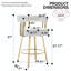 Chaises d'appoint blanches de luxe avec pieds en métal, design moderne pour la maison
