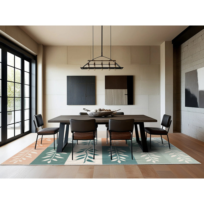 Forest Mosaic Rug, Square 4'