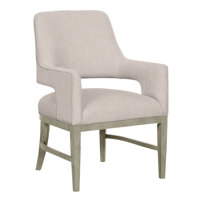 Chaise avec accoudoirs Josie Grande, Perigold Play Avoine, Amande chamois