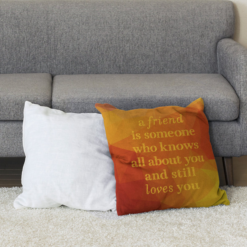 Coussin de sol pierres précieuses Love & Friendship, 40 po x 40 po, Jaune ambre
