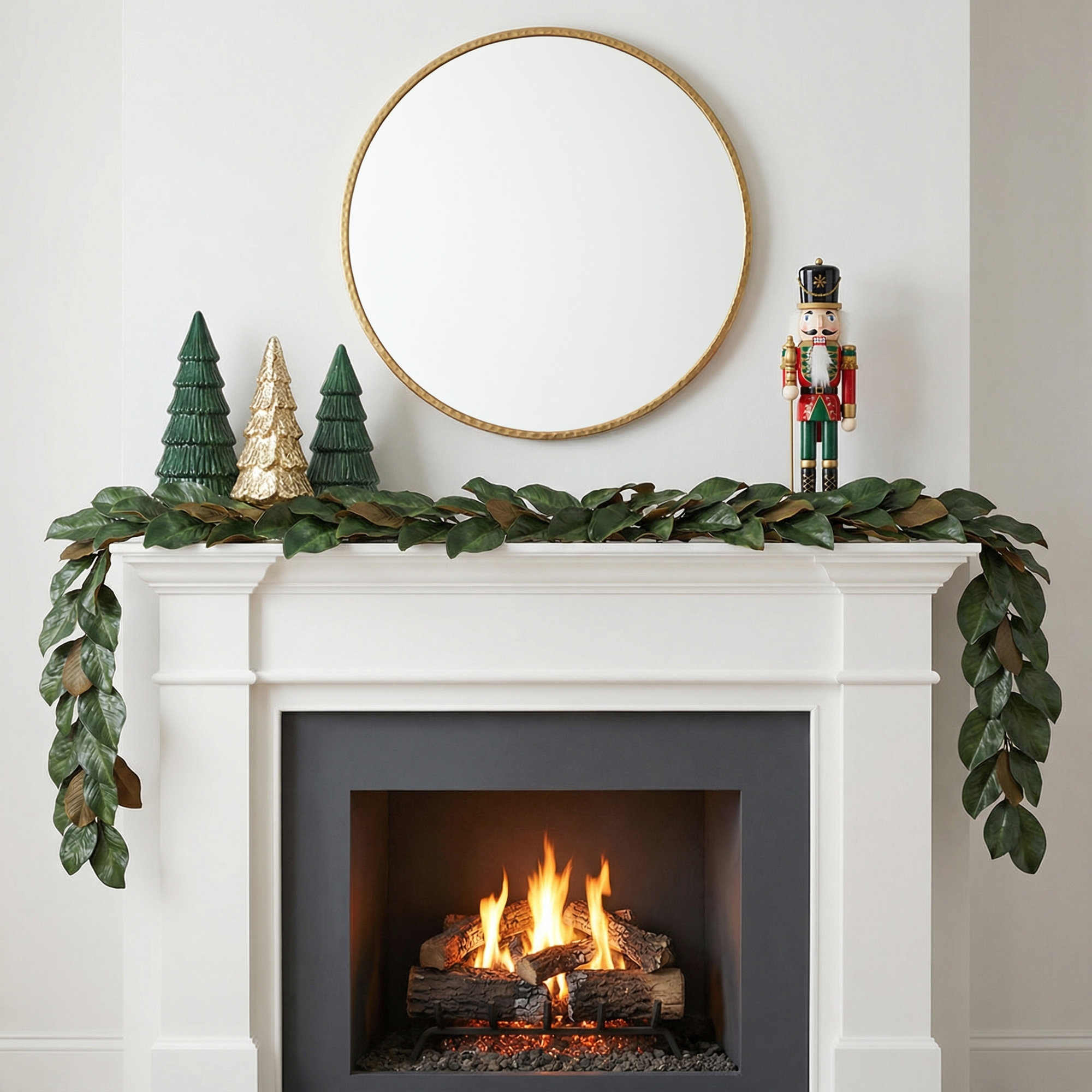 Hypes 72'' in. Faux Magnolia Garland