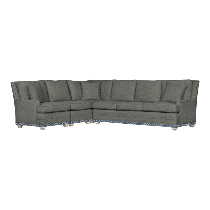 American Bungalow 4-Piece Riverside L-Sectional, Yes, Casa Blanca, Ian Pewter