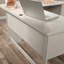 Bureau en L, finition blanche