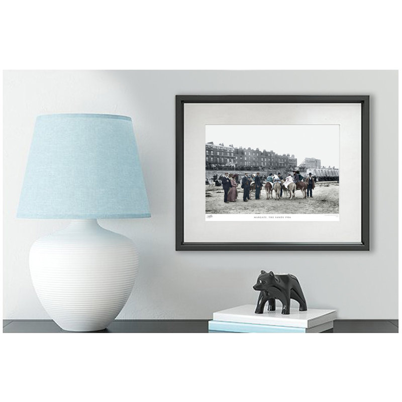 Margate, The Sands 1906 by Francis Frith - Single Picture Frame Print, 60cm H x 80cm W x 2.3cm D