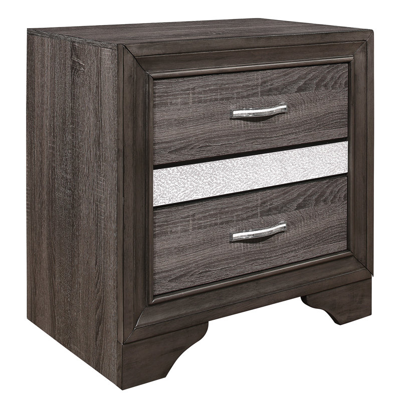 Table de chevet tendance pour chambre à coucher - Faux, compartiment caché, sans assemblage moderne avec étui à bijoux 26 po x 16,5 po x H 26 po, assemblage, meubles