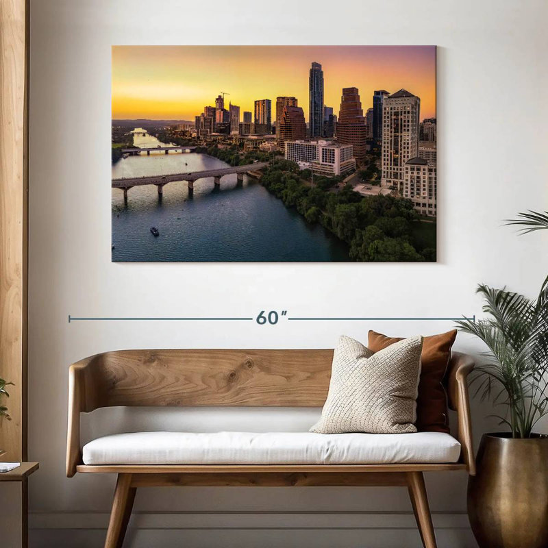 Sireci Austin Dusk Skyline, 32" H x 48" W