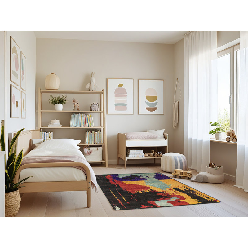 Moia Abstract Indoor Rug, Rectangle 3' x 5'