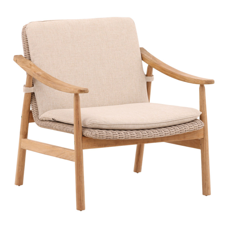 Fauteuil d'extérieur en oléfine Wembley, beige