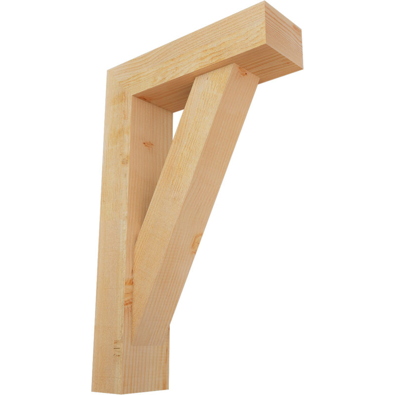 Support à scie brute grossière avec support décalé, l 6 po x P 20 po x H 32 po, sapin Douglas, 32 x 20