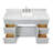 Hamlet 61'' Single Bathroom Vanity with Carrara Marble Top-94350849