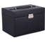 Grande boîte à bijoux / étui / rangement / organisateur en cuir avec étui de voyage et serrure Latitude Run®-1859061856