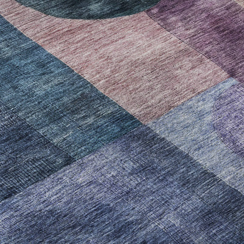 Premium Machine Washable Konopka AMF1114 Geometric Rug, Rectangle 8 pi x 10 pi