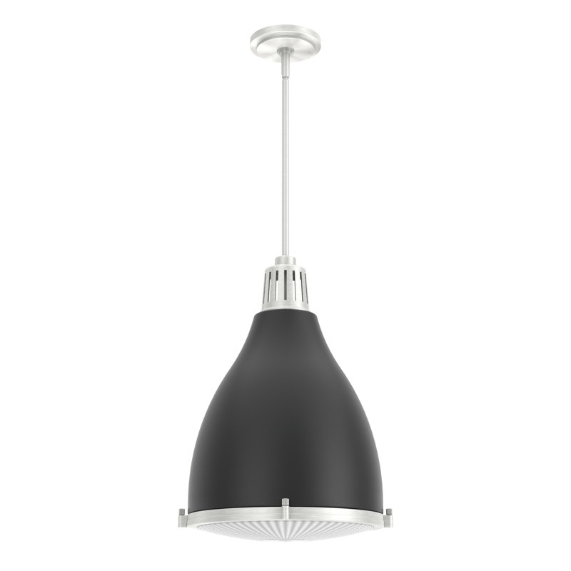 Bluff View 3 - Light Dome Pendant, Flat Matte Black, Medium, 3 Lights