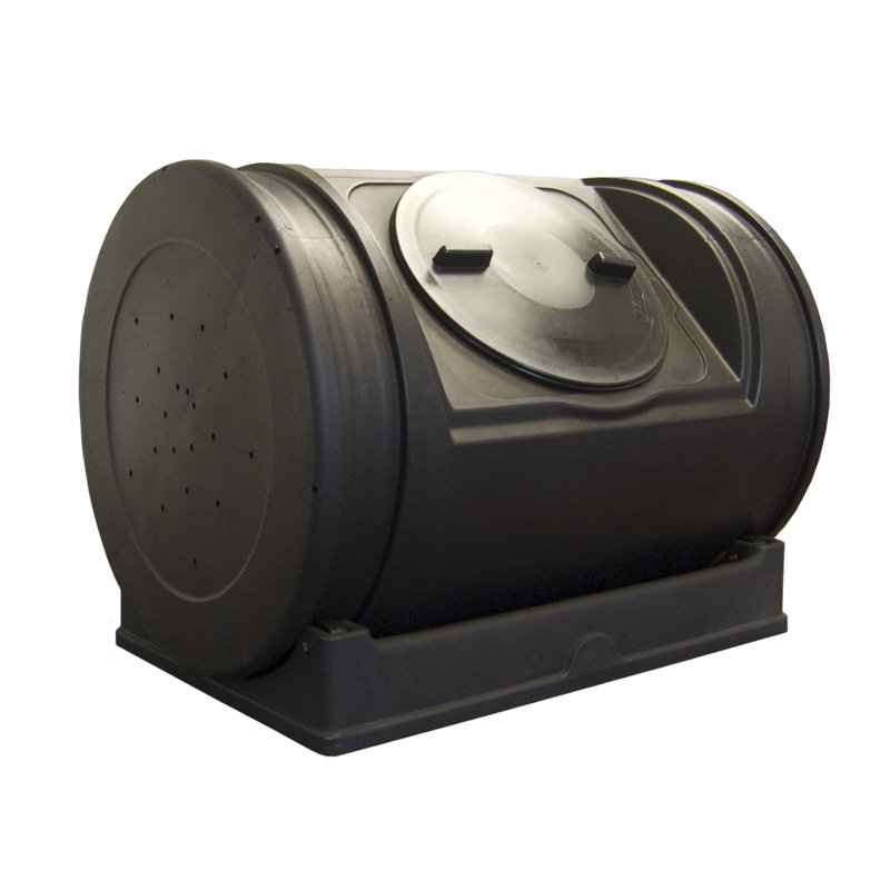Composteur d'extérieur en plastique noir 7 pi cu Compost Wizard Jr.