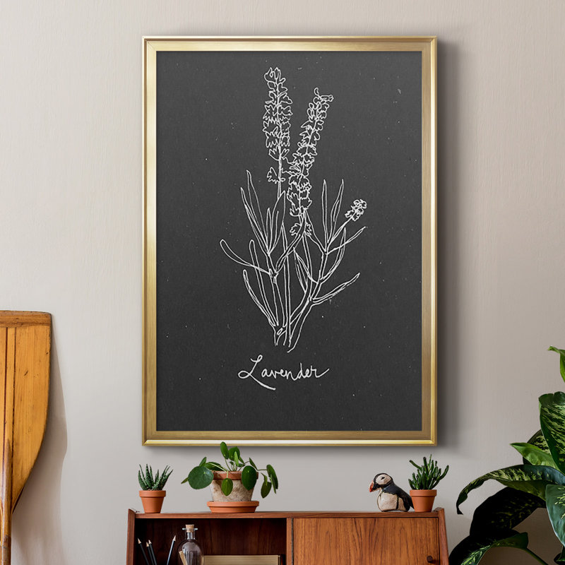 «Scent Garden II», reproduction encadrée de qualité supérieure - Prêt à être accroché - 2848250, Or