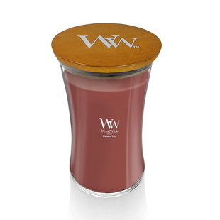 Grande bougie sablier WoodWick® Praline