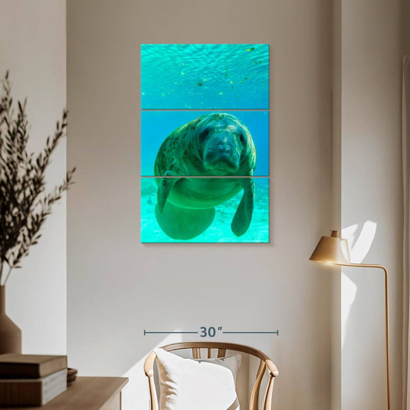Brampt Swimming Manatee, 57" H x 36" W