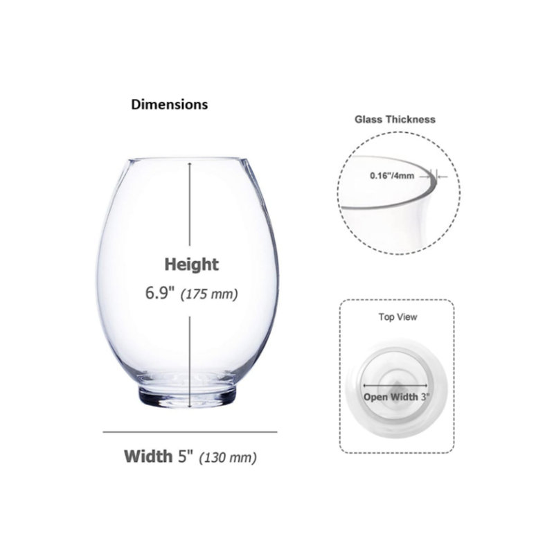 Ranveer Glass Table Vase