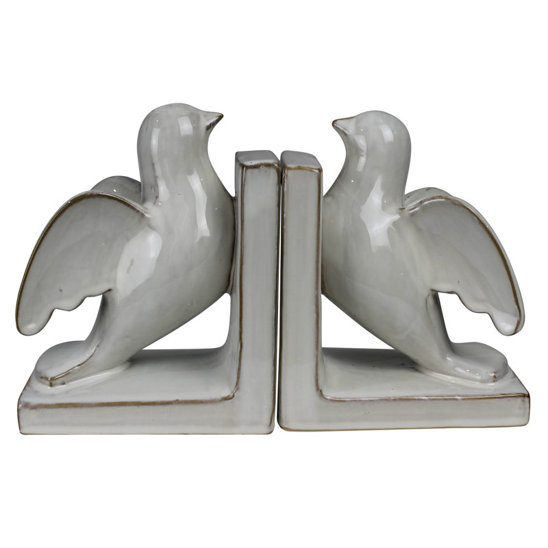 Bird Bookends Pair, Ceramic