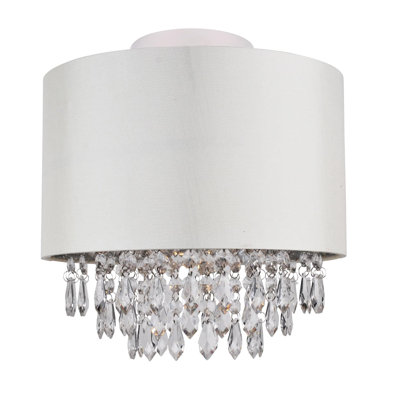 Lamkin Fabric Semi Flush Mount