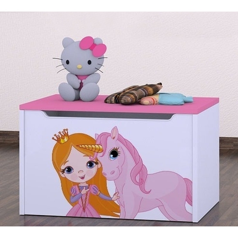 Capodanno Princess and Unicorn Toy Box, Pink