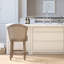 Tabouret de bar rembourré de 26 pouces avec pivot, à hauteur de comptoir, gris, dossier beige, structure en bois massif, support confortable, tabouret à hauteur de comptoir à assemblage rapide, rembourré de 26 po, couleur grise