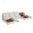 Modern Large U-Shaped Modular Sofa, Freely Combinable 6-Seater Sofa, Convertible To Sofa Bed