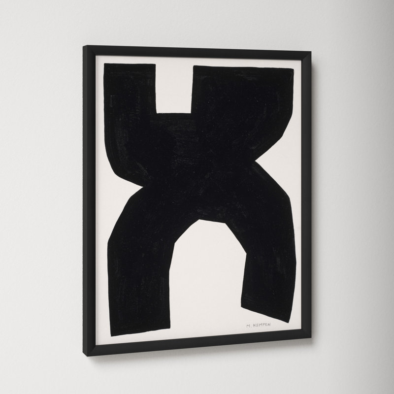 Module On White 1 by Michael Kempen, 25" H x 20" W x 1.25" D, Black