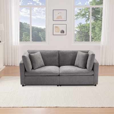 82.7” W Oversized Down-Filled 2-Seater Modular Sofa