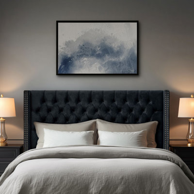 Ashwin Upholstered Wingback Headboard - Button Tufting & Nailhead Trim