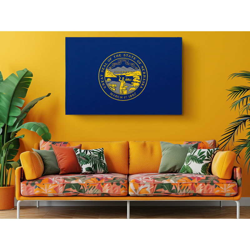 " Nebraska State Flag ", 60" W x 40" H