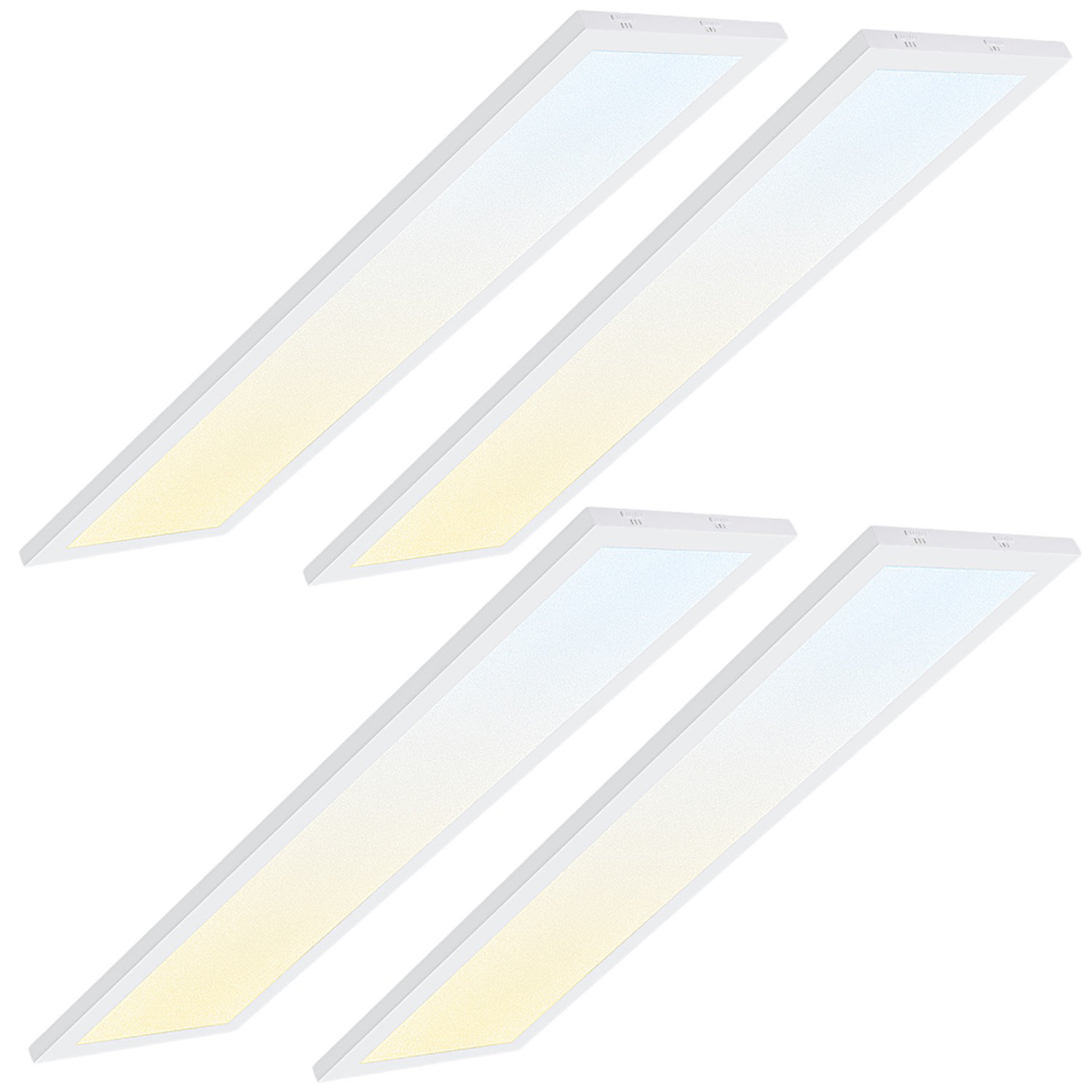 LEDVANS 1x4ft 3cct Commercial Led Flush Mount Panel Light, 40w/30w/20w ...