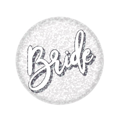 Bride Button - 2" - Pack of 6