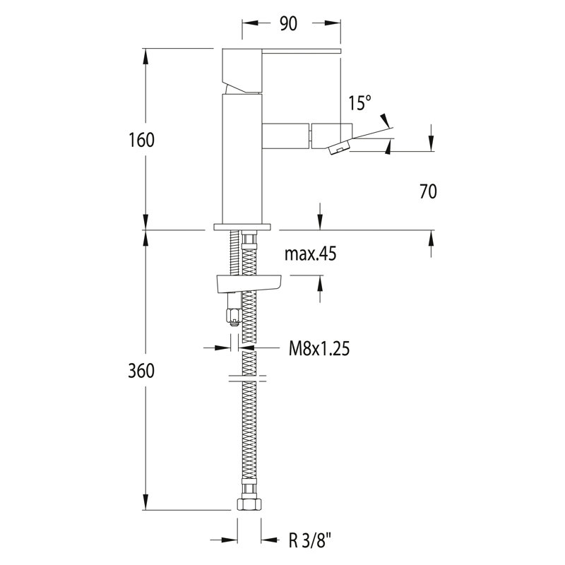 Shirlee Single Handle Bidet Tap