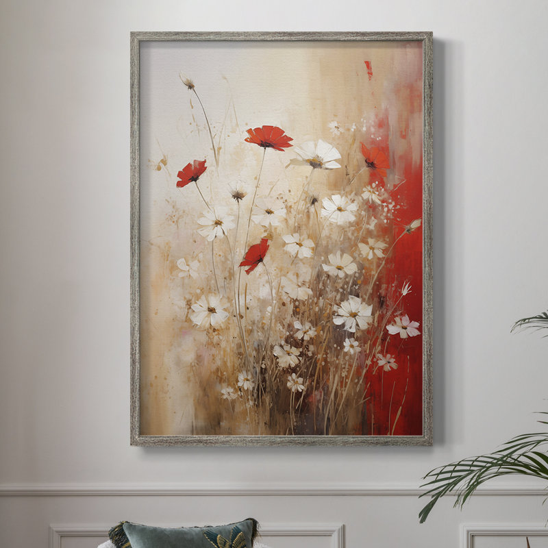 Impression encadrée FLORAL Series CCCL - bois massif, H 11 po x l 9 po