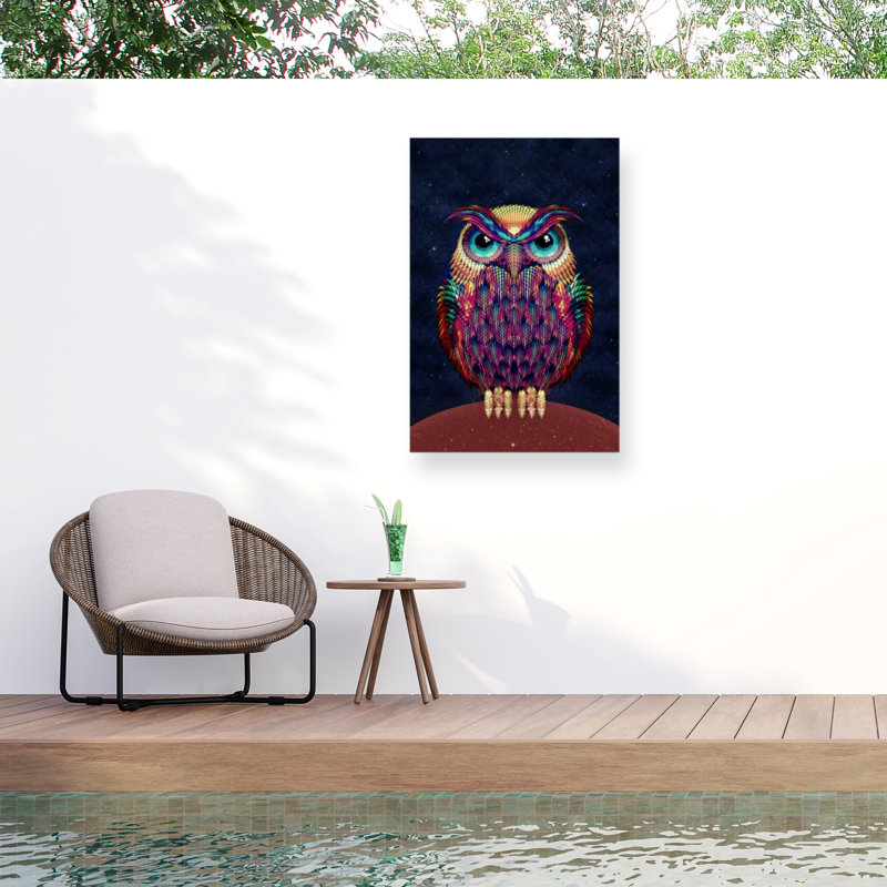 Toile d'extérieur Ali Gulec Owl 2, H 12 po x l 19 po