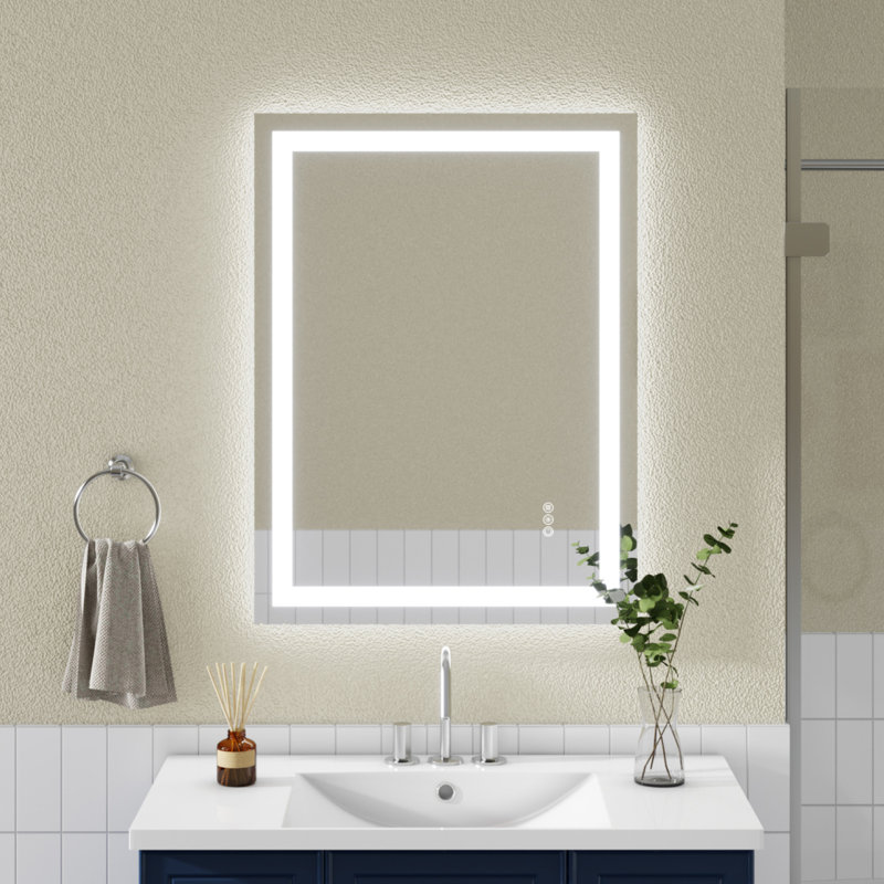 Éclairage avant et arrière à lumière DEL sans cadre, 31,93 po x 23,93 po