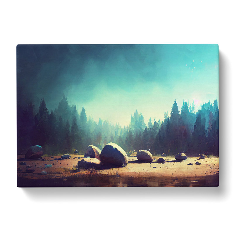 Rocks of the Forest - Wrapped Canvas, 35cm H x 50cm W x 3cm D